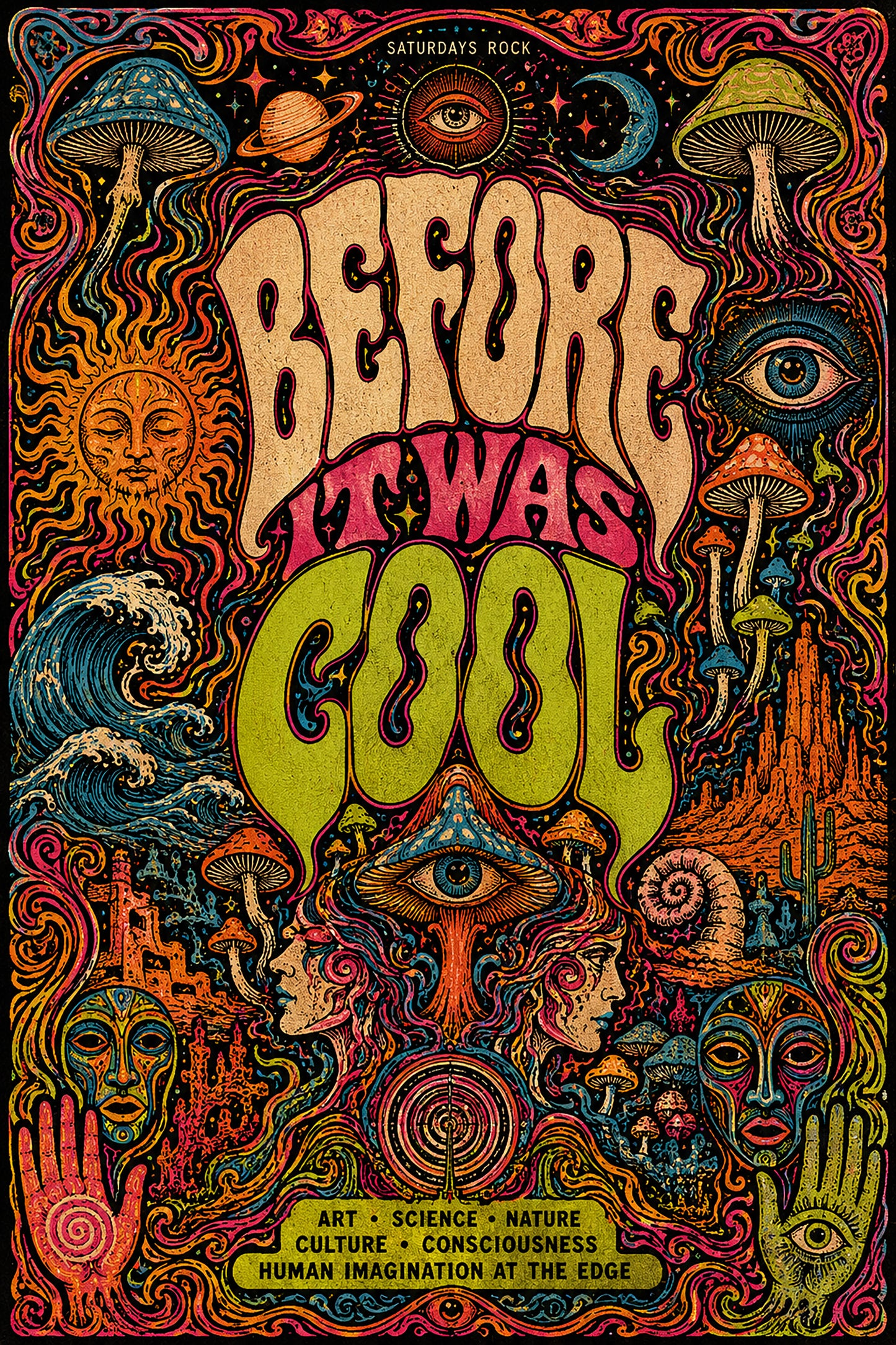 Psychedelic Poster Culture Relic Print