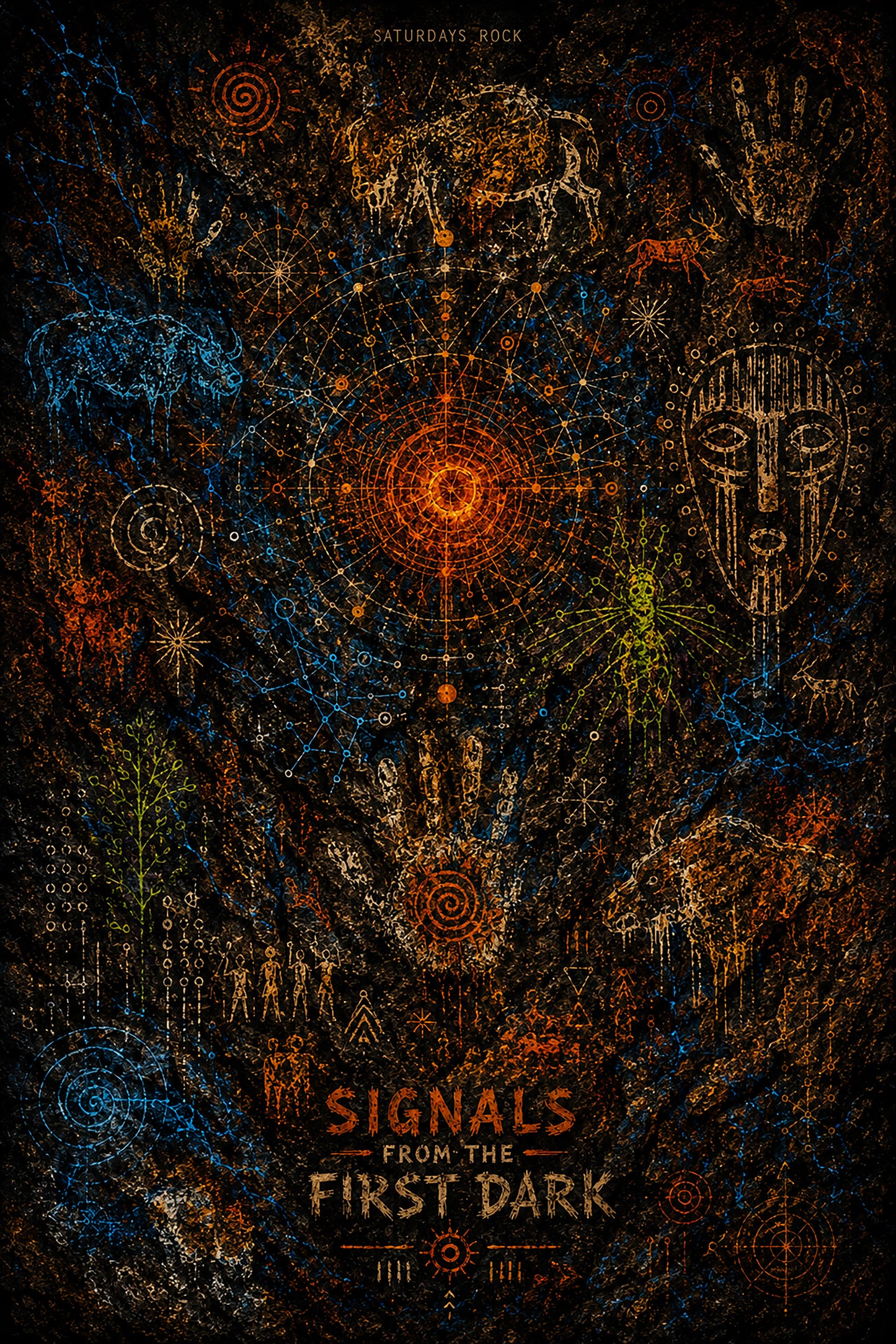 Sacred Cave Signal Print
