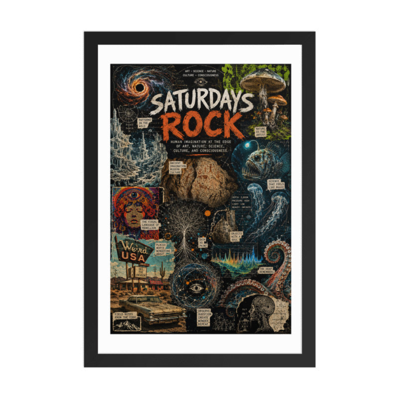 Saturdays Signal No. 1 - White Border - Framed