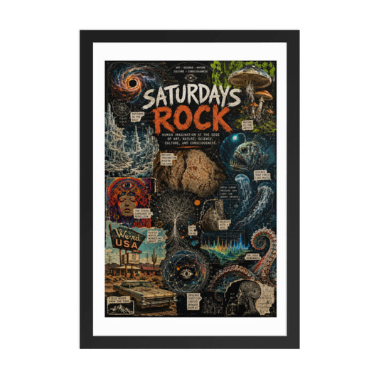 Saturdays Signal No. 1 - White Border - Framed