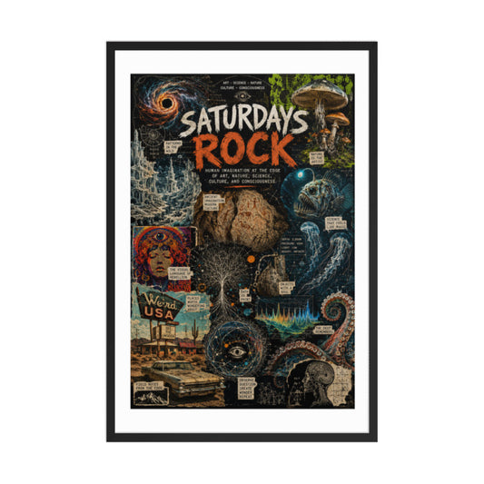 Saturdays Signal No. 1 - White Border - Framed