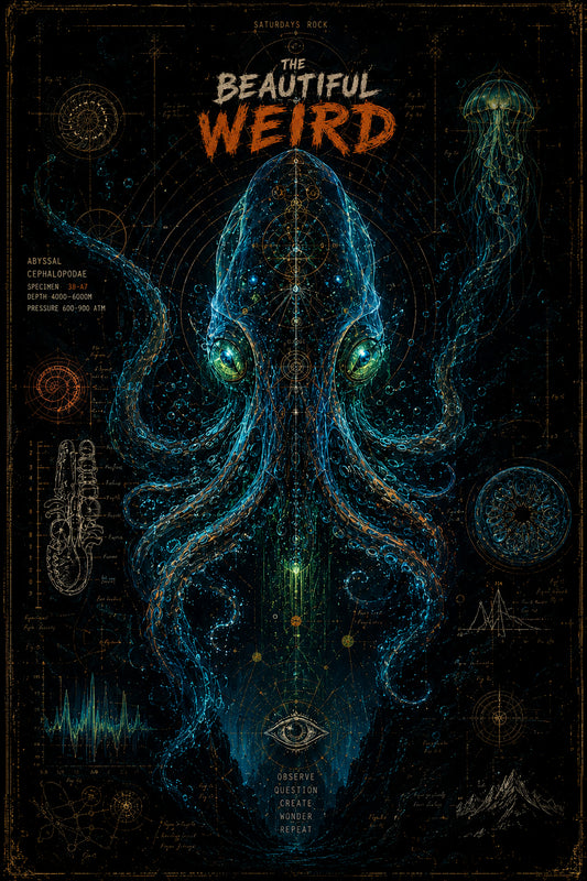 Deep Sea Creature Icon Print