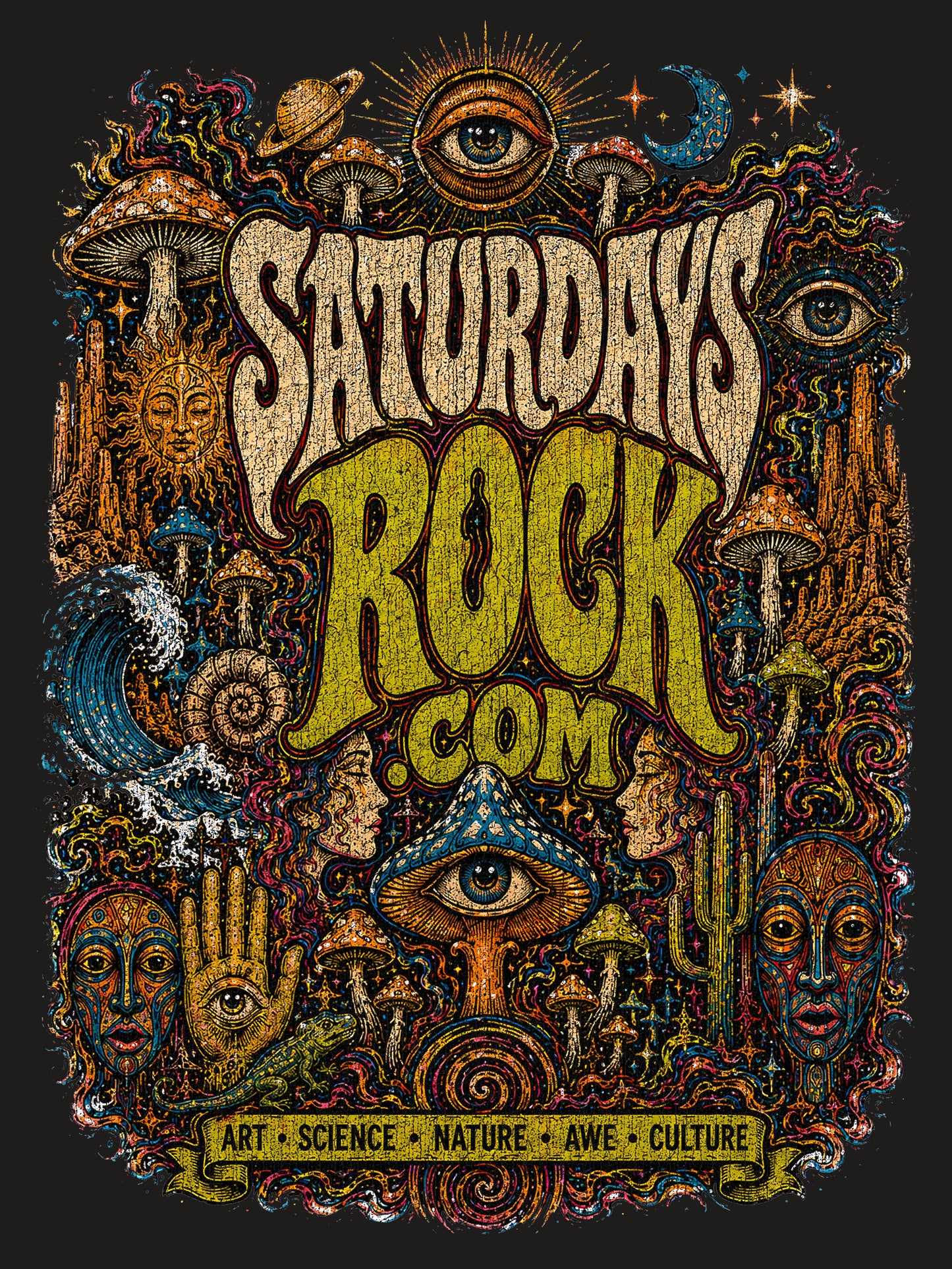 Saturdays Rock Graphic Unisex t-shirt