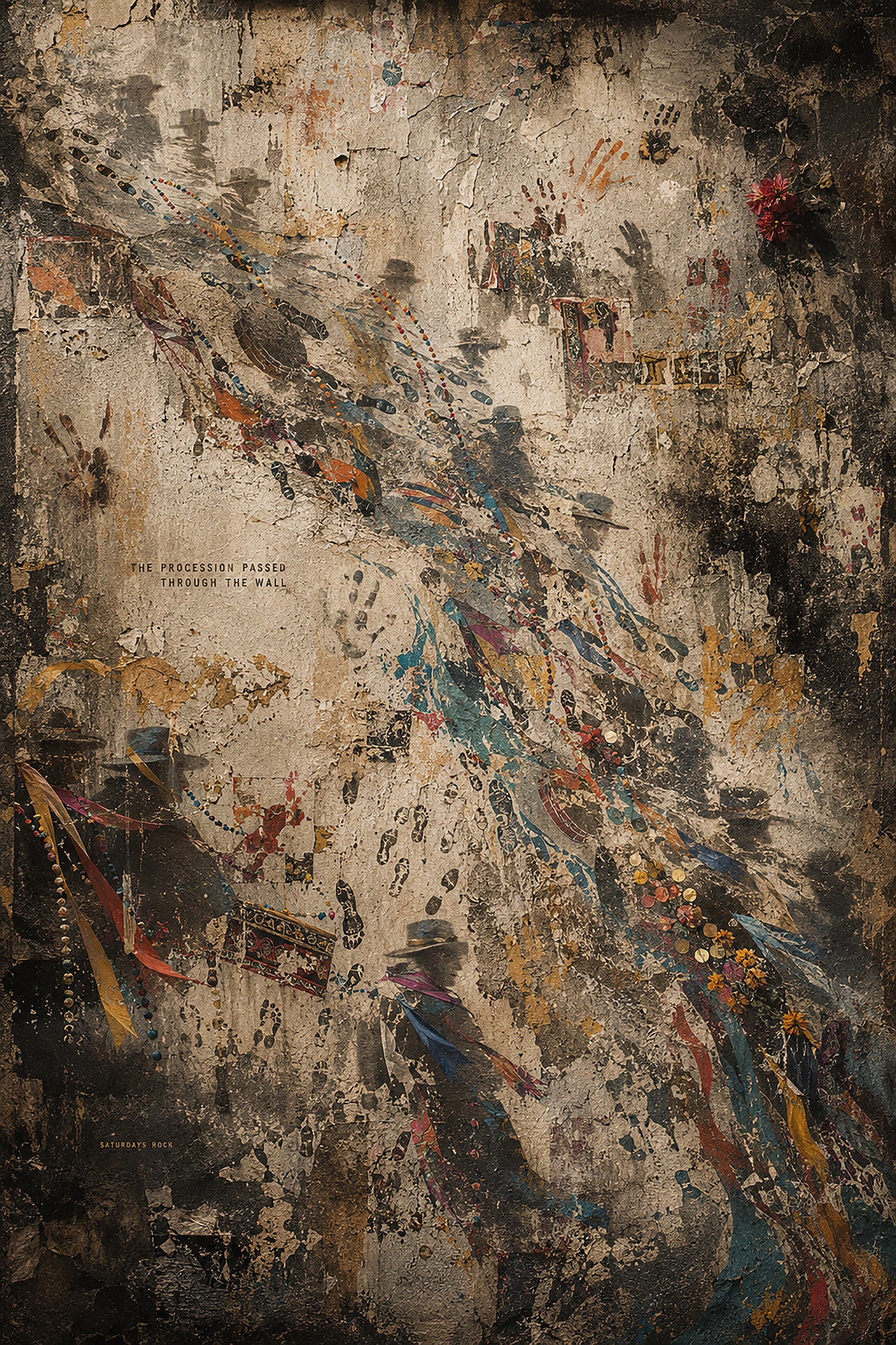 The Procession Passed Through The Wall Print