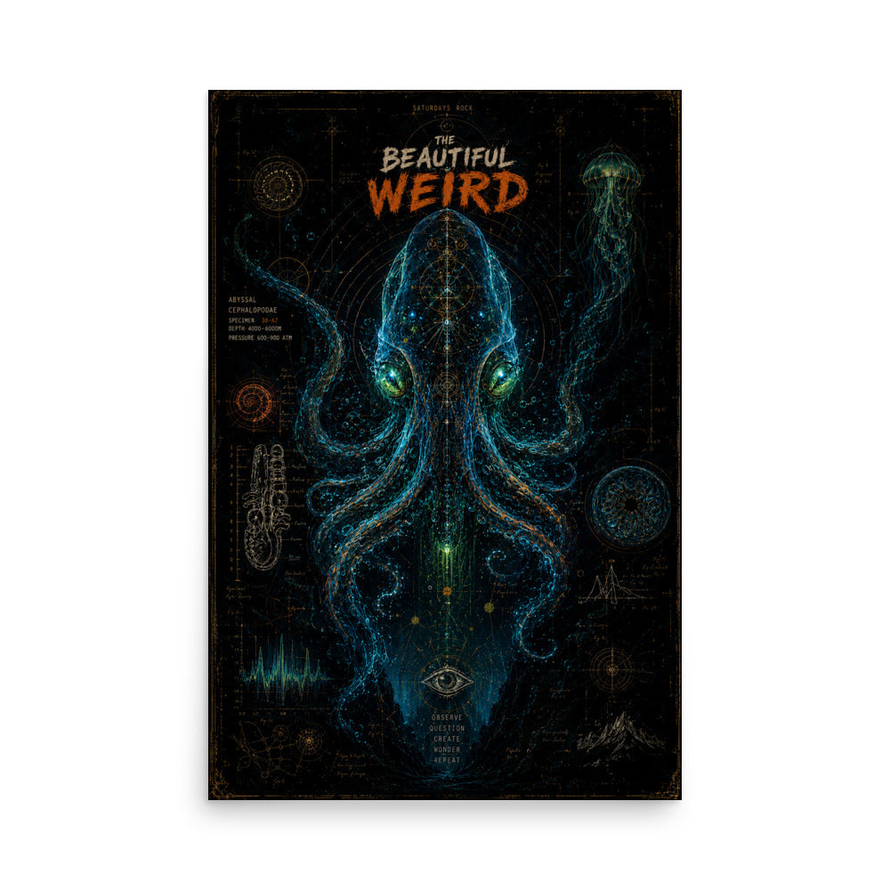 Deep Sea Creature Icon Print